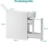 COSTWAY Beistellschrank, Weiß, 16 x 48 x 58 cm Bild 3