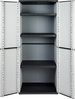 Kreher Mehrzweckschrank Kunststoffschrank 'J-Line' mit 3 Böden (Schwarz/Grau) Bild 3
