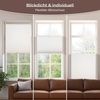 Allesin Plissee ohne Bohren Plissees Klemmfix Weiß 65x100 cm(BxH), Plisseerollo Faltrollo mit Klemmträger, Jalousie Rollos für Fenster und Tür, Sichtschutz und Sonnenschutz Bild 4