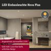 LED Einbauleuchte Nova Plus 3er-Set IP65 rund 93mm 30° GU10 3x6W 3x460lm 230V dimmbar 2700K Gold matt Bild 2
