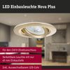 LED Einbauleuchte Nova Plus 3er-Set IP65 rund 93mm 30° GU10 3x6W 3x460lm 230V dimmbar 2700K Gold matt Bild 4