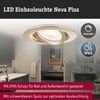 LED Einbauleuchte Nova Plus 3er-Set IP65 rund 93mm 30° GU10 3x6W 3x460lm 230V dimmbar 2700K Gold matt Bild 3