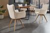 riess-ambiente Drehstuhl VOGUE beige/natur- Strukturstoff, Eichenholz, 360° drehbar, Armlehnen (Einzelartikel, 1 St), moderner Polsterstuhl - ideal für Ess-, Arbeits-, Wohnzimmer & Büro Bild 4