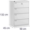 Fromm&Starck Aktenschrank Hängeregisterschrank Hängeregistratur Karteikartenschrank 132 cm Bild 3