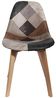 THE HOME DECO FACTORY HD6137 Set mit 2 Stühlen für Wohnzimmer, Esszimmer, Patchwork, skandinavisches PU, Polyurethan, Mehrfarbig, Holz, 46 x 85 x 55 cm Bild 4