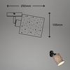 Briloner Leuchten Wandleuchte Wandlampe Extra-Warmweiß Innen Wohnzimmer Flur E27, 1-flammig, ohne Leuchtmittel, 2700K - Extra - Warmweiß, Wandlampe, 25x15,5 cm, Taupe, max. 25W, E27, Innen, Wohnzimmer, Flur Bild 3