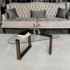 Dmora Couchtisch Astoria 96 x 81 x 41h cm Braun mit Zeitschriftenablage Bild 4