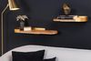 riess-ambiente Wandregal PURE NATURE 60cm gold / natur, Set 2-tlg, Wohnzimmer · Massivholz · Metall · handmade · Modern Design Bild 4