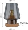 Paulmann No. 79736 Tischleuchte Neordic Iben Rauchglas 25,5 cm Bild 2