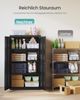 SONGMICS Stahlschrank mit 2 Türen, abschließbar, 3 verstellbare Ablagen, Aufbewahrungsschrank für Büro, 80 x 40 x 140 cm, schwarz Bild 4