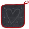 Kracht Geschirrtuch 100% Liebe, (Set, 3-tlg, Set), 3er Pack Frottee Küchenhandtücher (3 Stück), ca. 50x50cm Baumwolle Bild 4