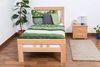 Einzelbett"Easy Premium Line" K8, Buche Vollholz massiv natur - Maße: 90x190 cm Bild 5