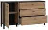 Möbel-Eins HAVANO Sideboard L, Material Dekorspanplatte, Riviera Eichefarbig/schwarz Bild 5