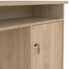 Dmora - Schreibtisch Carine, Mehrzweckschreibtisch, Bürotisch für PC, Eckschreibtisch, 126x55 h76 cm, Eiche Bild 5