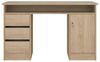 Dmora - Schreibtisch Carine, Mehrzweckschreibtisch, Bürotisch für PC, Eckschreibtisch, 126x55 h76 cm, Eiche Bild 4