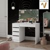 Schminktisch Thalia Weiß 100 cm mit LED Beleuchtung Vicco Bild 2
