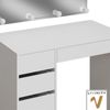 Schminktisch Thalia Weiß 100 cm mit LED Beleuchtung Vicco Bild 5