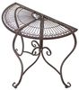 Konsole "Provencal" aus Metall in Rost Optik im Antik Design, Balkontisch, Beistelltisch, Konsolentisch Bild 4