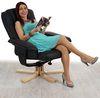 Relaxsessel Fernsehsessel Sessel ohne Hocker M56 Kunstleder FSC®-zertifiziert ~ schwarz Bild 2