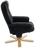 Relaxsessel Fernsehsessel Sessel ohne Hocker M56 Kunstleder FSC®-zertifiziert ~ schwarz Bild 5