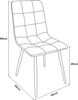en. casa Esszimmerstuhl Lexnitz 2er Set mit runden Beinen, Schwarz, 89x44x45 cm Bild 2