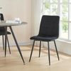 en. casa Esszimmerstuhl Lexnitz 2er Set mit runden Beinen, Schwarz, 89x44x45 cm Bild 3
