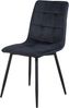 en. casa Esszimmerstuhl Lexnitz 2er Set mit runden Beinen, Schwarz, 89x44x45 cm Bild 5