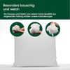 HANSKRUCHEN Daunenkissen Premium de Luxe, Füllung: 90% Daunen, 10% Federn, Bezug: 100% Baumwolle, 35x40 cm, hergestellt in Deutschland, durch das Institut Wessling mit Bild 3