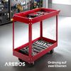 Arebos Werkstattwagen Werkstatt-Rollwagen, Werkzeugwagen, Belastbarkeit bis zu 100 kg, 2 Fächer, max. Traglast:100,00 kg Bild 5
