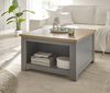 Couchtisch Rideau in grau und Eiche Artisan 83x 83 cm Bild 4