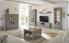Couchtisch Rideau in grau und Eiche Artisan 83x 83 cm Bild 5