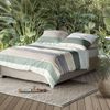 Irisette Easy Soft-Seersucker Bettwäsche 135x200 Streifen grün grau beige 8608-30 Bild 2