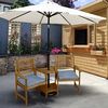 Loveseat Gartenbank mit Kissen Bild 2