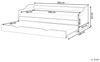 Tagesbett LUNERAY 90 x 200 cm Holz Heller Holzfarbton Bild 3