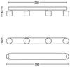Philips Star Decken-/Wandspot 4x Strahler Oberflächenbeleuchtung LED 2700 K 2000 lm 220-240 V Schwarz Bild 2
