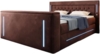 Boxspringbett Divalo mit TV Lift und Stauraum 180x200 Braun H3