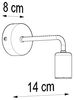 Wandleuchte, Schwarz, Stahl, H 14 cm Bild 4