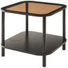Beistelltisch Latama mit Glasplatte 51x51x45 cm Schwarz/Bronzeglas [en. casa] Bild 4