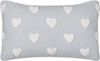 Kissen 2er Set Herzmotiv GAZANIA Baumwolle 30 x 50 cm Hellgrau Bild 4
