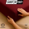 EXKLUSIV HEIMTEXTIL Marke Jersey Spannbettlaken 60 x 120 cm Bordeauxrot 100% Baumwolle Öko - Tex Zertifiziert Bed-Sheet Bettlaken Spannbetttuch Topper Leinentuch Bild 5