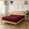 EXKLUSIV HEIMTEXTIL Marke Jersey Spannbettlaken 60 x 120 cm Bordeauxrot 100% Baumwolle Öko - Tex Zertifiziert Bed-Sheet Bettlaken Spannbetttuch Topper Leinentuch Bild 2