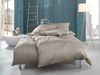 Bettwaesche-mit-Stil Mako Interlock Jersey Bettwäsche "Ina" uni/einfarbig braun (taupe) Kissenbezug 40x80 Bild 2