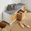Schuhbank,Sitzbank,Schuhregal,Schuhschrank,Schuhtruhe,Sitzkommod FSR23-WN Bild 4