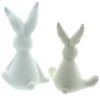 Hase White & Cream 2er Set Ostern Osterfigur Figur Osterdeko Frühling Dekoration Bild 2