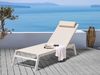 Gartenliege Metall Beige CATANIA Bild 2