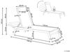 Gartenliege Metall Beige CATANIA Bild 3