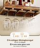 Yorbay Weinregal Set, Weinregal aus Holz Wandregal für Flaschen & Gläser, Wandregal Wandmontiertes Weinregal Bild 5