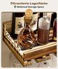 Yorbay Weinregal Set, Weinregal aus Holz Wandregal für Flaschen & Gläser, Wandregal Wandmontiertes Weinregal Bild 4
