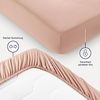 Blumtal® Spannbettlaken 135x190 cm - Bettlaken 135x190 aus Microfaser - Oekotex zertifiziertes Spannbetttuch 135x190 - Spannbettlaken 135x190 / Spannleintuch 135x190 - Bettlaken - Fitted Sheets - Rosa Bild 3