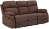 Vente-unique - TOLZANO Couchgarnitur mit Sessel Stoff Braun - B 96 cm x H 100 cm x L 201 cm91 cm Bild 5